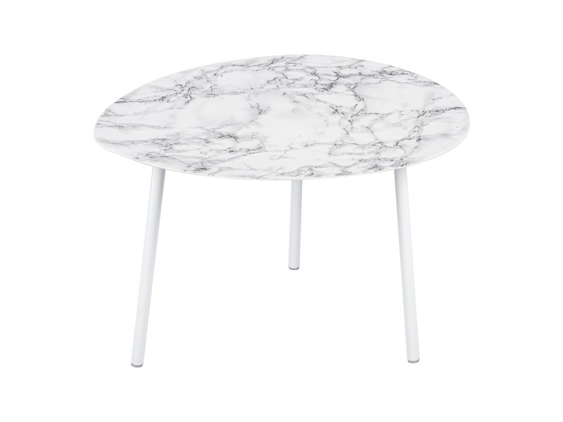 ovoid marble kisasztal l feher