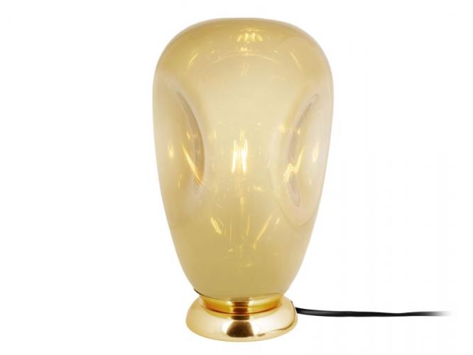 blown glass asztali lampa arany