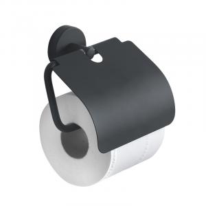 Eros WC papír tartó fedéllel fekete