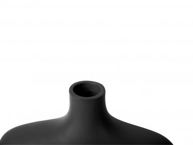 organic curves kicsi vaza fekete