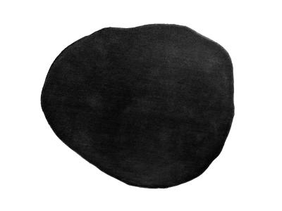 Organic Round szőnyeg közepes fekete