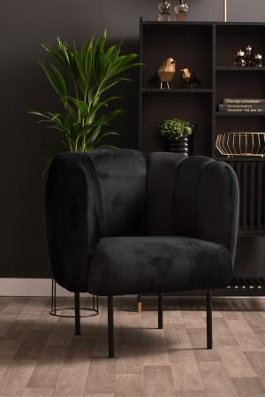 tulip barsony design fotel fekete