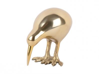 Kiwi madár szobor arany