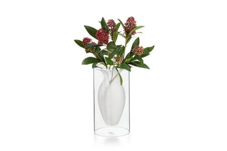 esmeralda vaza 24 cm boroszilikat uvegbol