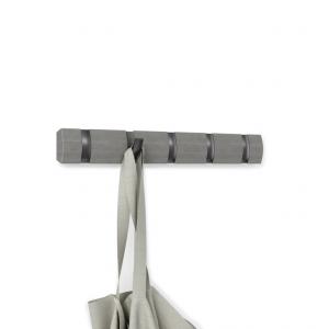 Flip 5 fali fogas kihajtható akasztókkal szürke