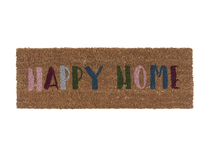 doormat labtorlo happy home felirat barna szines