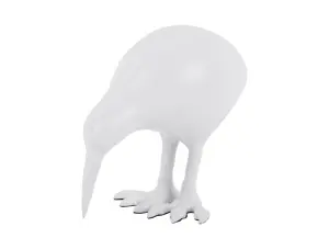Kiwi madár szobor fehér