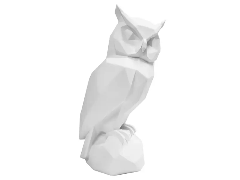 origami owl szobor feher