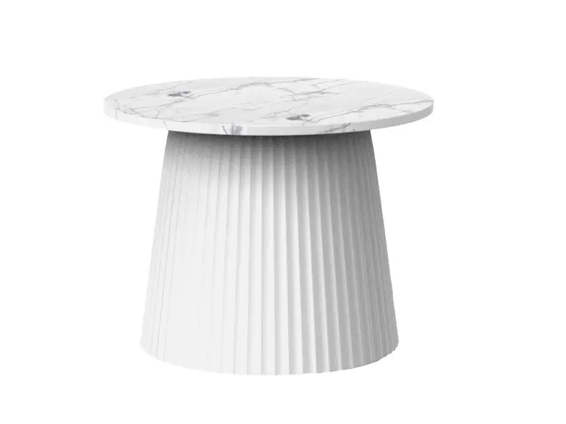 luscious cone kisasztal feher