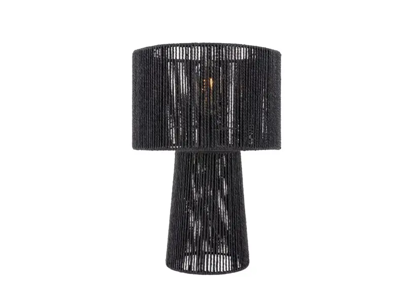 forma pin asztali lampa fekete