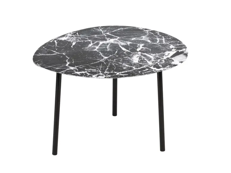 ovoid marble kisasztal l fekete