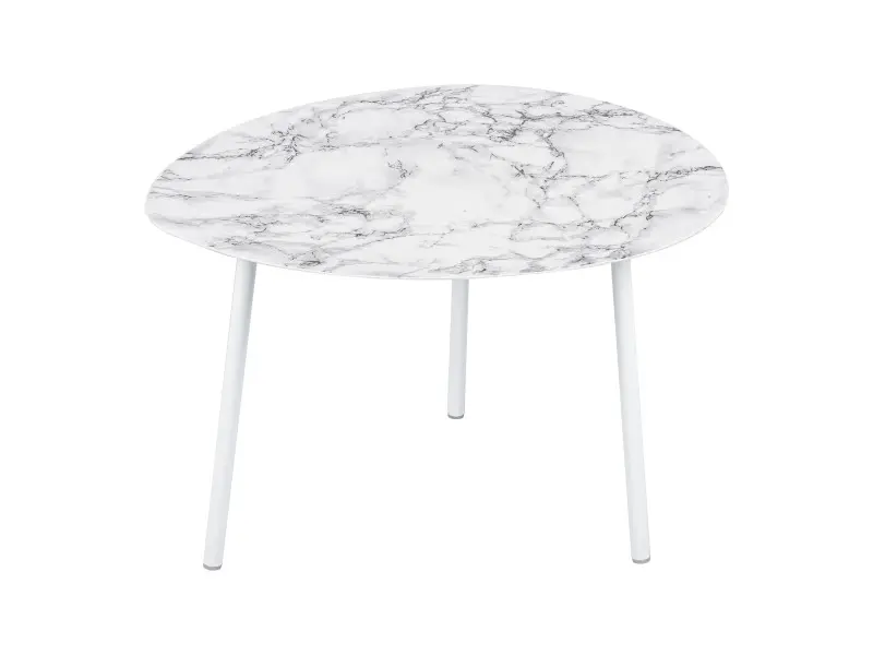 ovoid marble kisasztal l feher