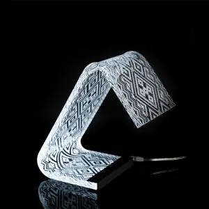 C-Led akril kristály asztali lámpa keleti mintás kicsi