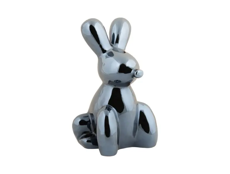 balloon bunny nyuszi szobor nagy metal fekete