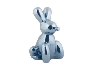 Balloon Bunny nyuszi szobor nagy metál kék