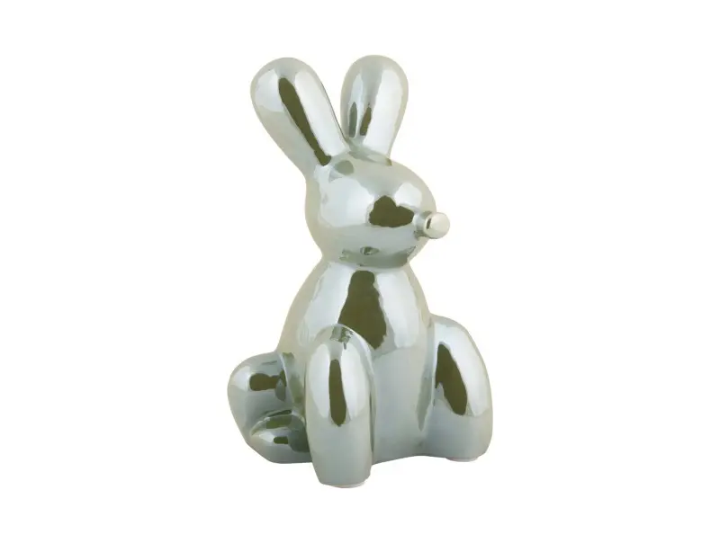 balloon bunny nyuszi szobor nagy metal zold