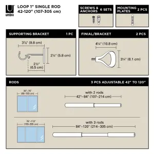 loop-fuggonykarnis-allithato-teleszkopos-107-305-cm-fekete-meret