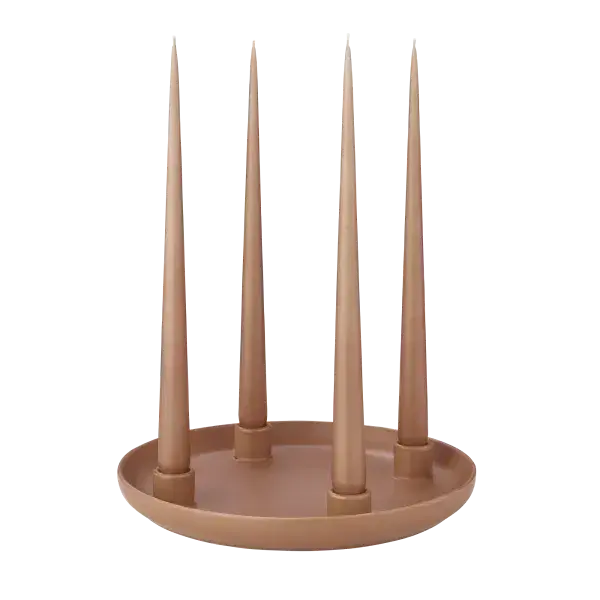 vela advent gyertyatarto terrakotta