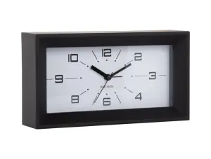 Lujo Rectangle ébresztőóra fekete