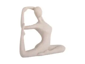 Yoga Bow szobor világosszürke