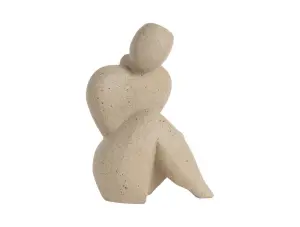 Abstracto Tip L szobor világosbarna