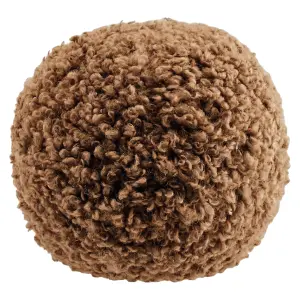 Teddy gömbpárna 26Ø cm sárgásbarna