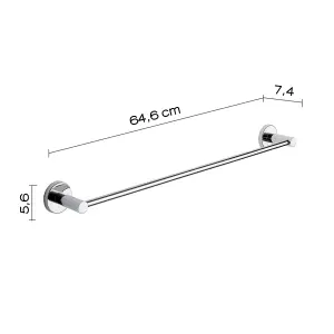 gedy-felce-krom-60cm-falitorolkozotarto-rozsdamentes-acel