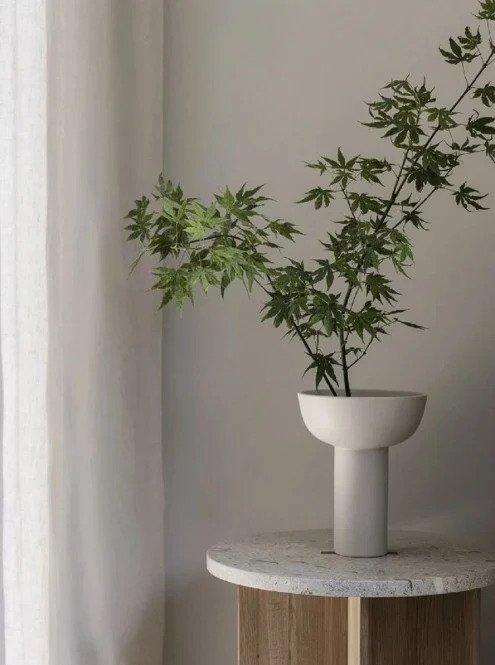 Miyabi kő váza zöld